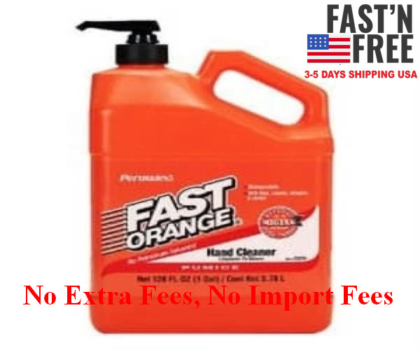 Fast Orange Pumice Hand Cleaner 1 Gal. Orange Scented Natural Citrus Scent 4PACK