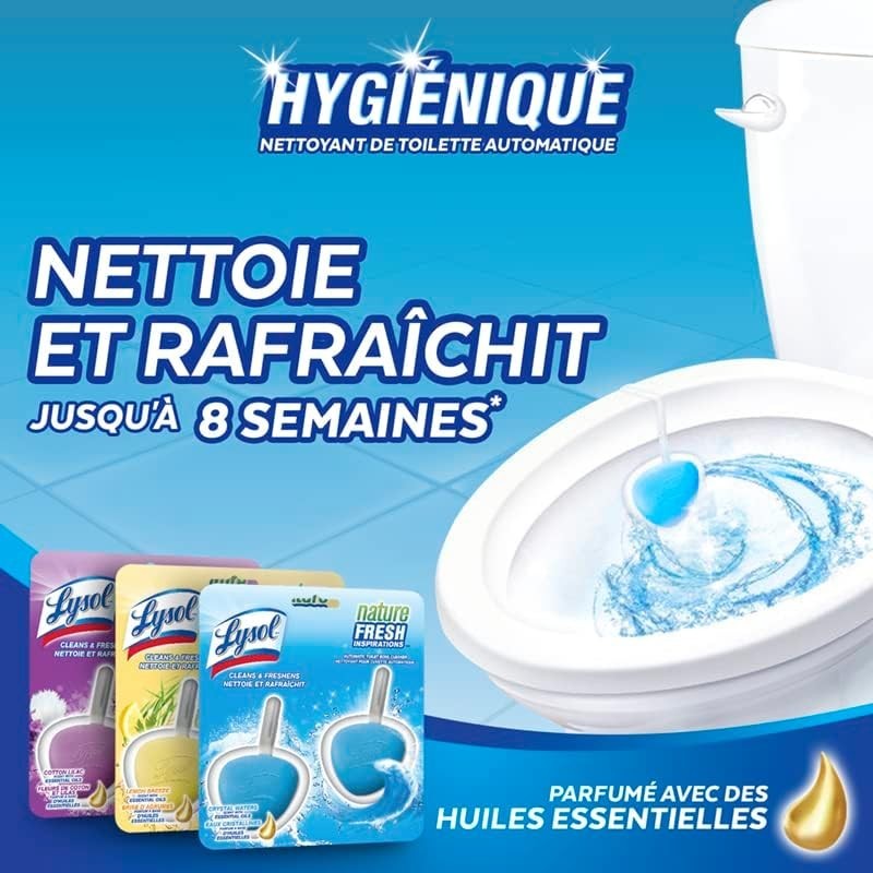 Automatic Toilet Bowl Cleaner, Atlantic Fresh Scent, 2 Pack, In-The-Bowl Use