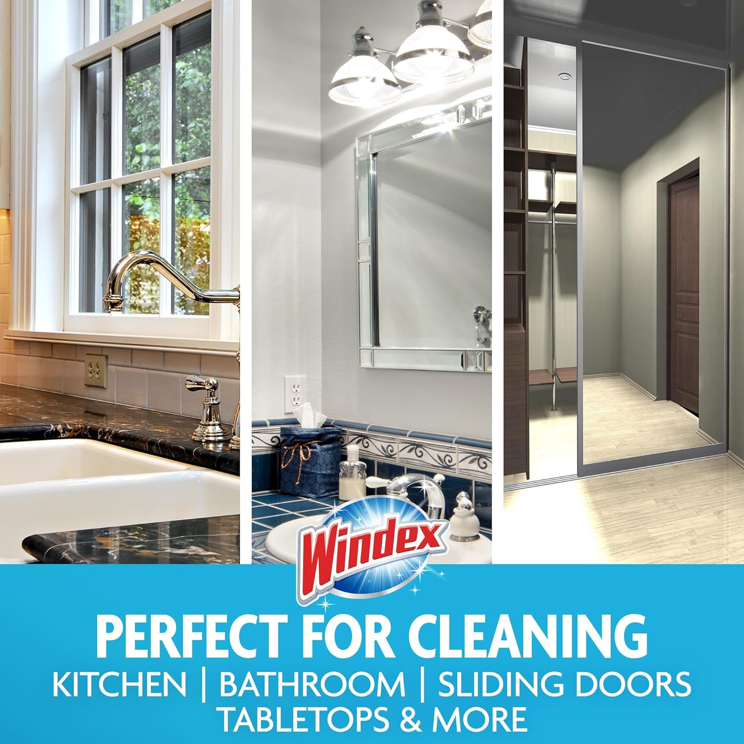 Windex Wipes Glass Cleaning, Pre-Moistened Glass and Surface Wipes to Clean Home