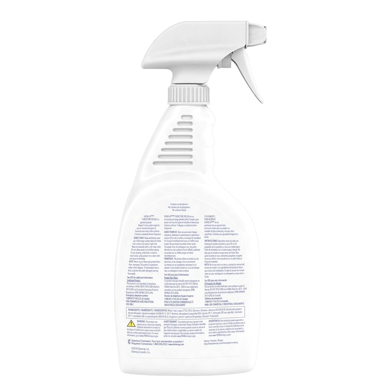 Shine Up Lemon Polish – 32 oz Multi-Surface Cleaner for Wood & More, No Residue