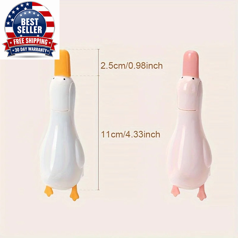 2-In-1 Cute Duck Shaped Double-Head Design Cleaning Clip Dust Stain Removal Shov