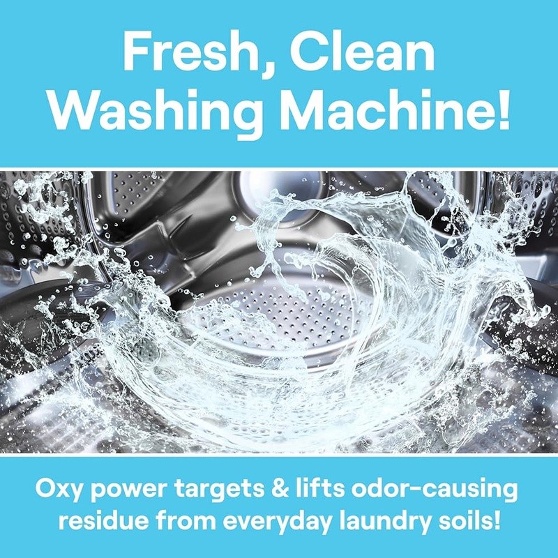 Washing Machine Cleaner Oxy Power Odor Eliminator Biobased 6 Month Supply New