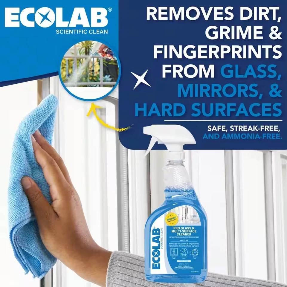32 Oz. Ammonia-Free Pro Glass Cleaner and Multi-Surface Cleaner Spray Bottle for