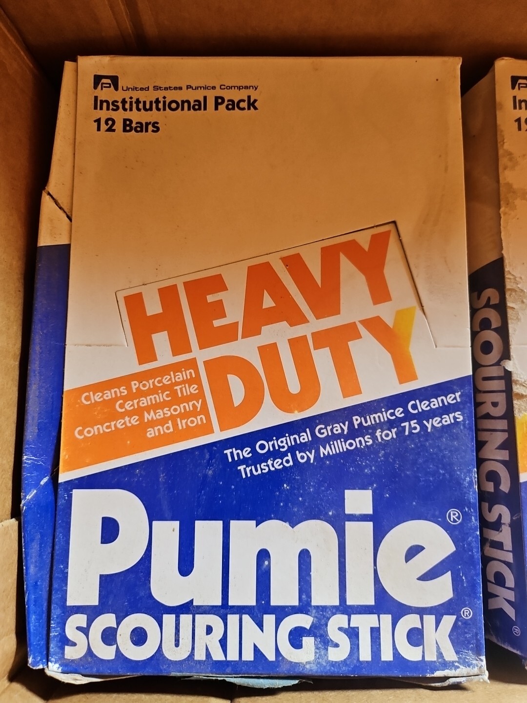 12-Pumie Institutional Pack Scouring Stick 5-3/4 x 1-1/4 × 3/4 in No Box