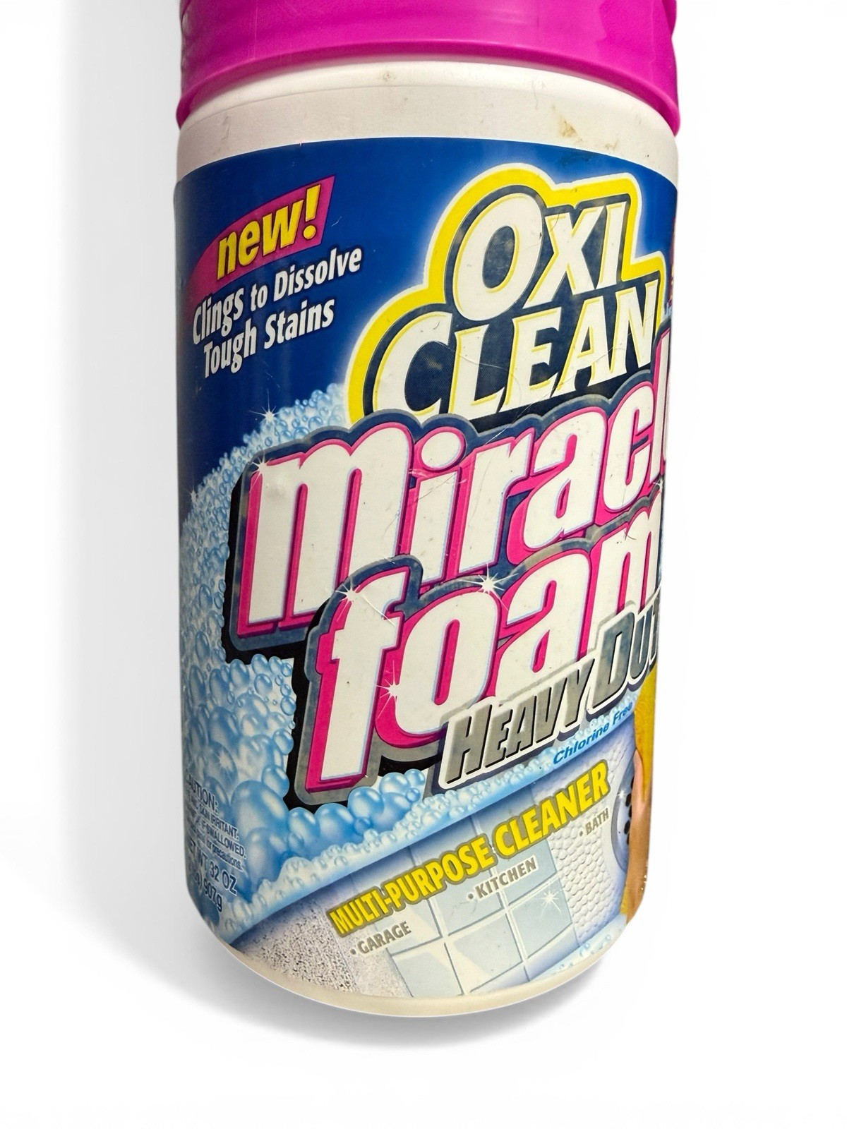 Oxi Clean Miracle Foam Power Cleaner Chlorine Free Stain Dissolving – Discont’d