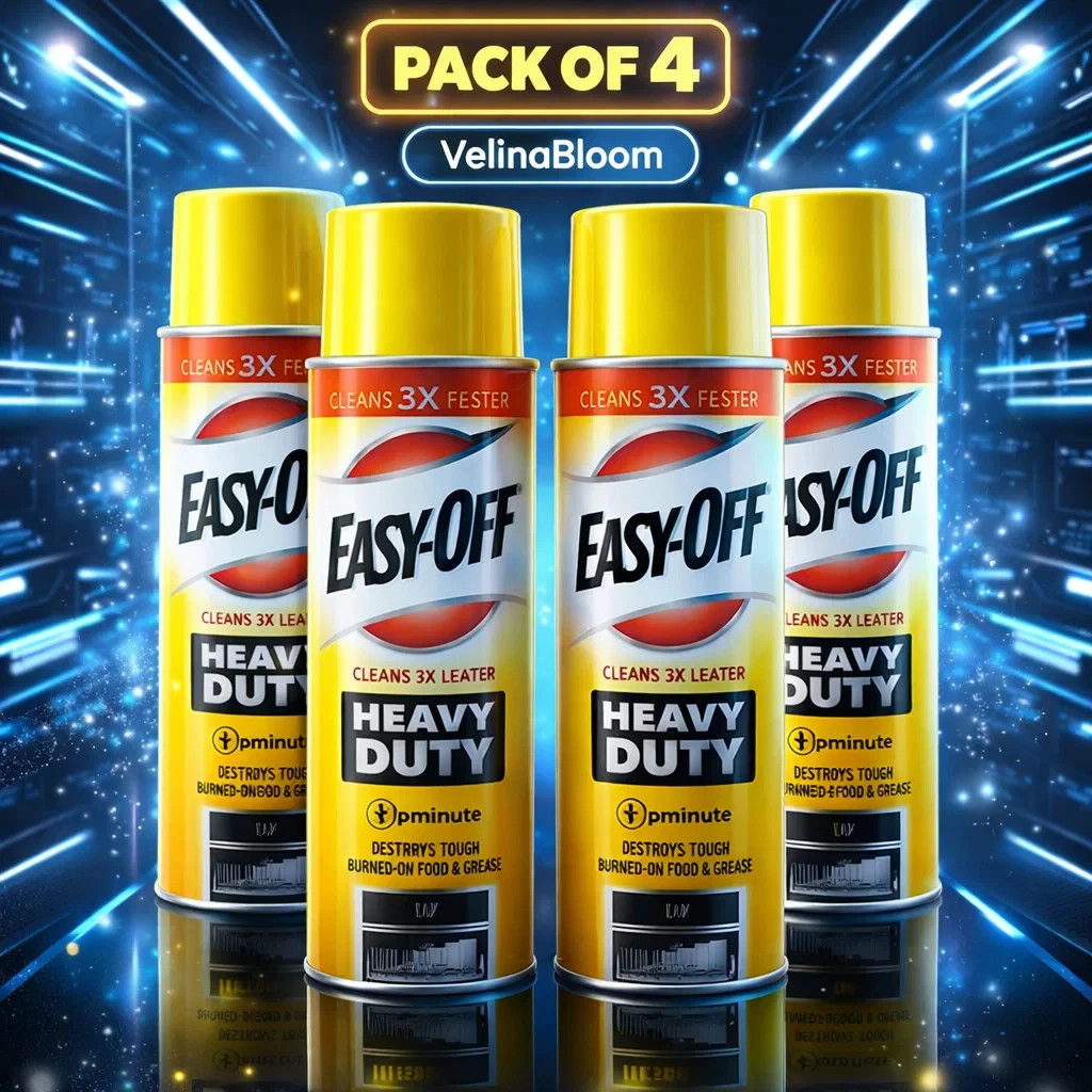 4 X Easy-Off Heavy Duty Oven Cleaner Regular Scent 14.5 oz each USA Free Ship