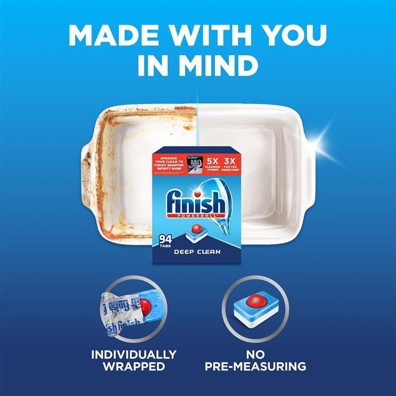 – All in 1 – Dishwasher Detergent – Powerball – Dishwashing Tablets – Dish Tabs