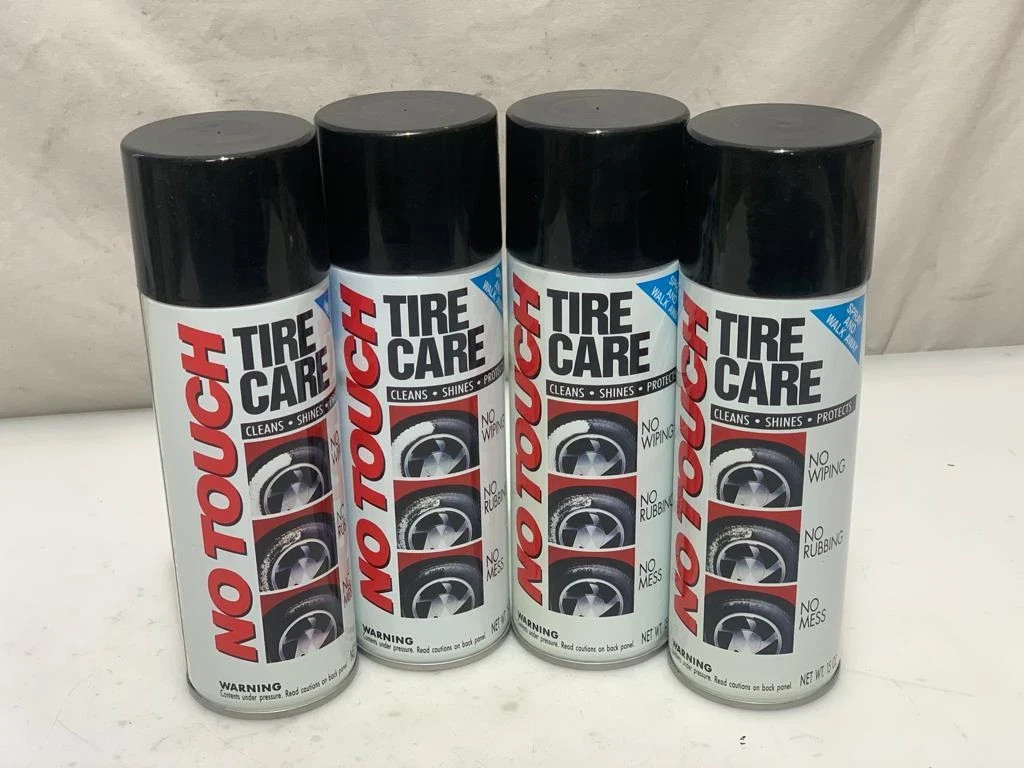 No Touch 15 Oz. Aerosol Spray Tire Cleaner Pack of 4 NO TOUCH NTBP15-6
