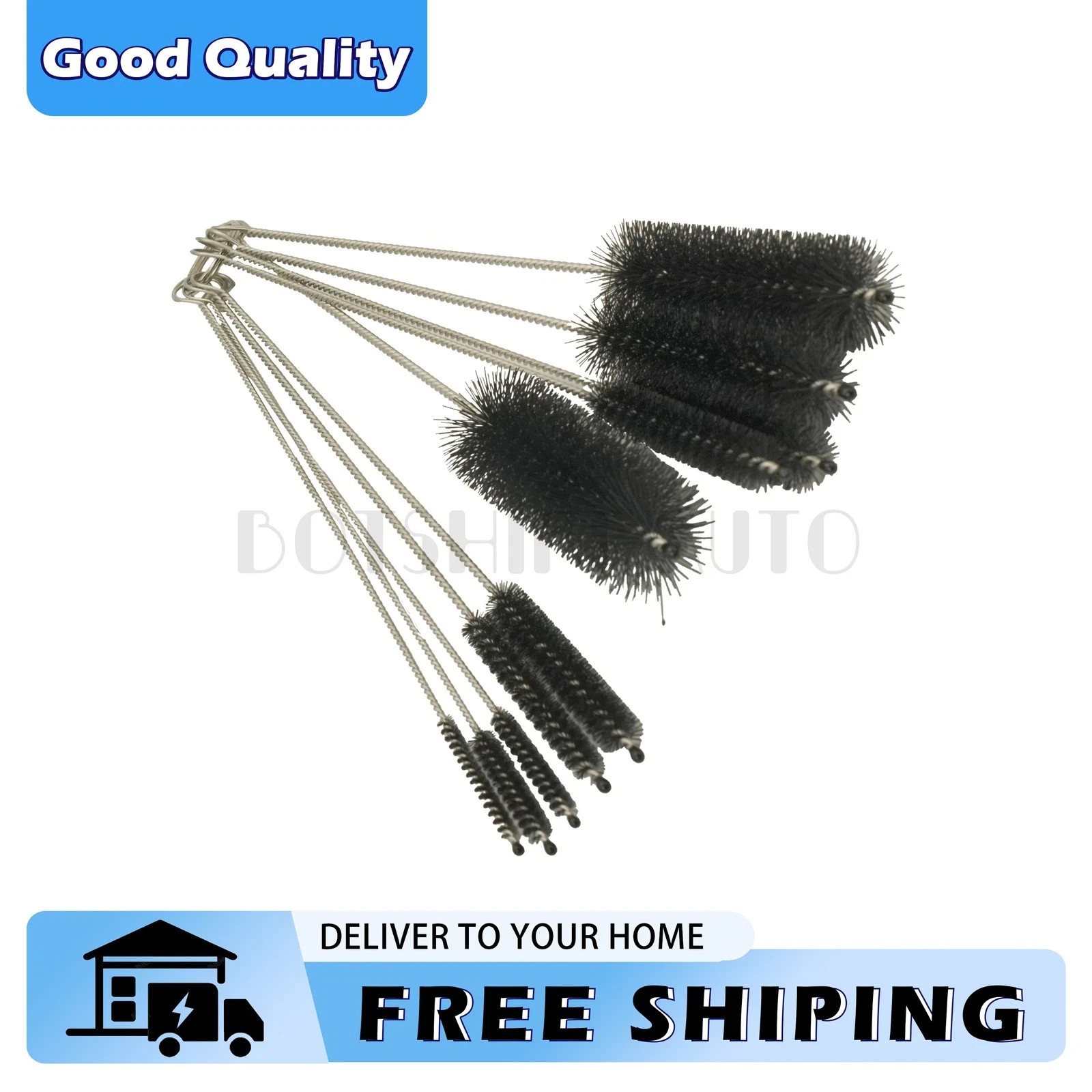 Nylon Straw Bottle Cleaner Brush Set 10PCS Tube Pipe Cleaning Tools US