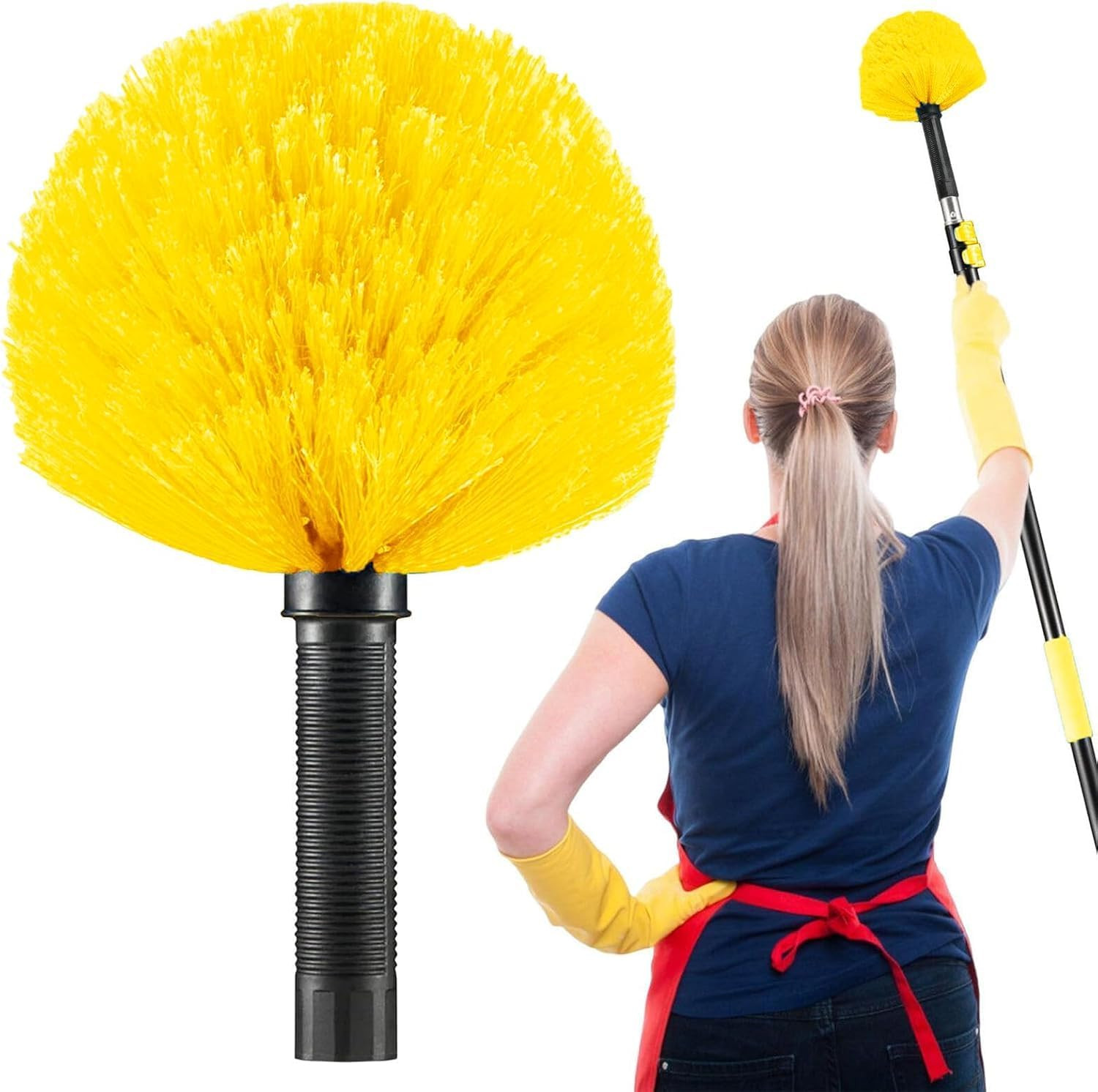 Cobweb Duster Spider Web Cleaning Tool, Indoor & Outdoor Use, Fits 3/4 Inch Acme