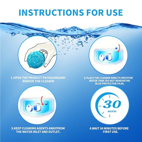 Septic Safe Toilet Cleaner Tablets, Stain Remover & Deodorizer -(PACK) 30