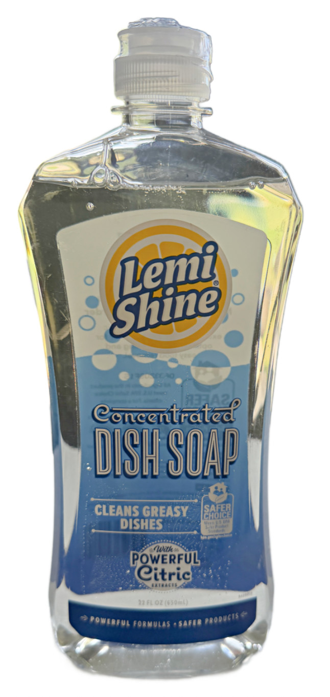 Lemi Shine Concentrated Dish Soap 22 oz. Powerful Citric Extracts Grease Cutter