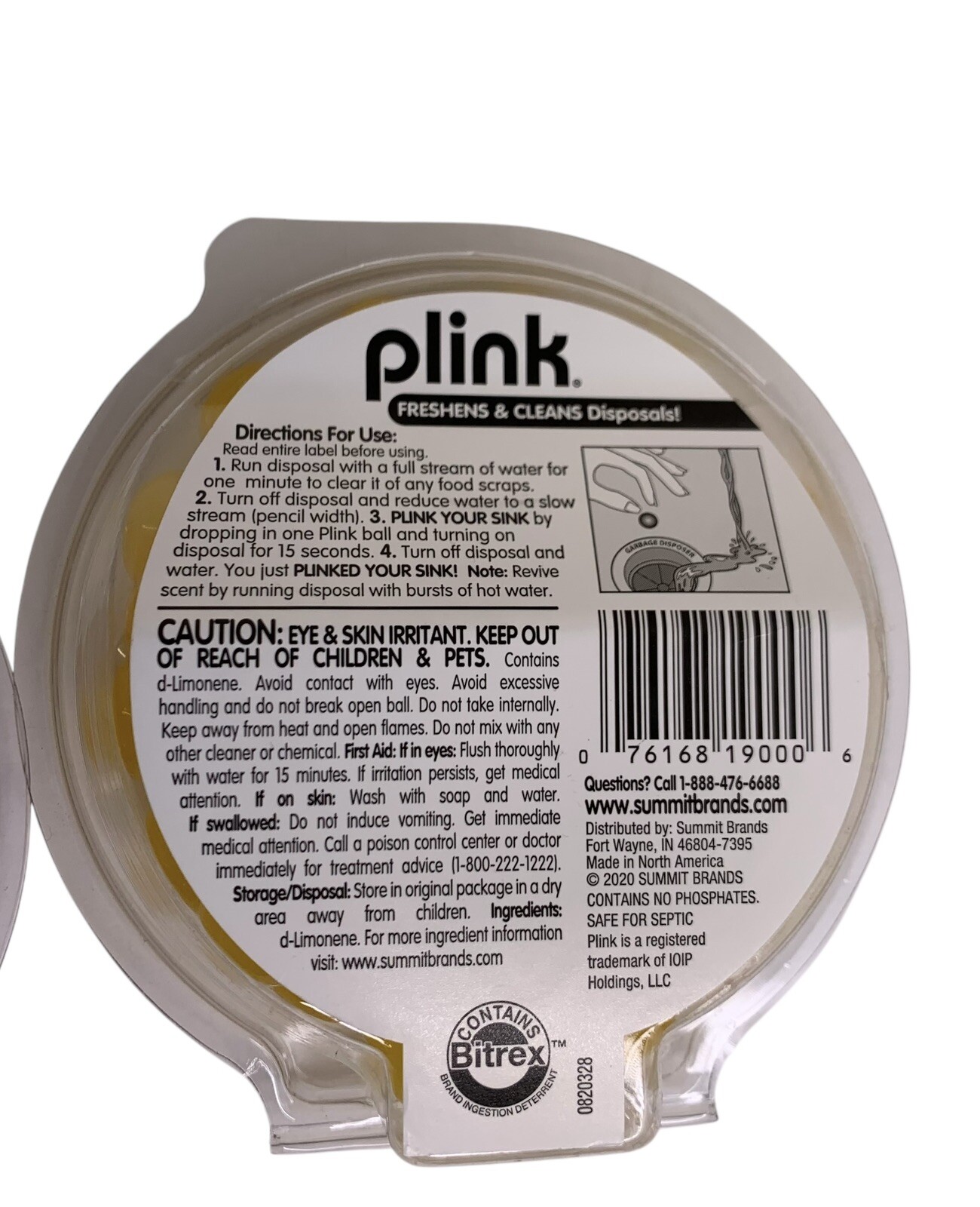 Plink Garbage Disposer Freshener and Cleaner Sink Disposal Odor Eliminator 80ct