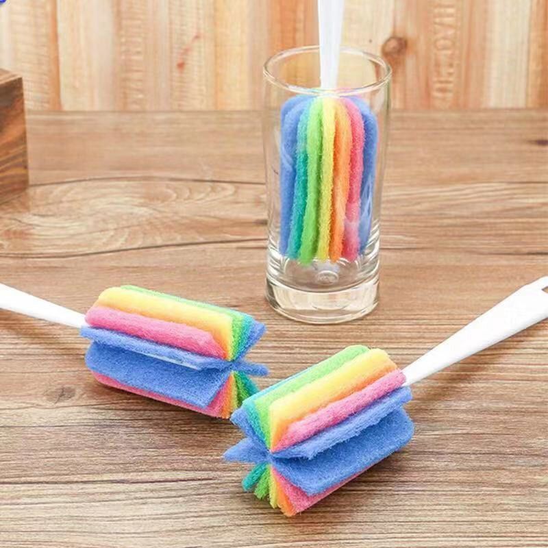 Glass Wineglass For Tool Sponge Cleaning Brush Kitchen Tea Bottle Coffee Cup