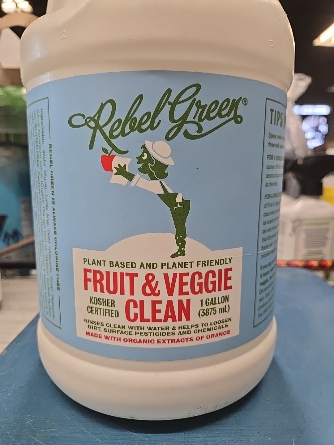 Rebel Green Plant Based Fruit & Veggie Clean- Kosher- Planet Friendly- 1 Gallon