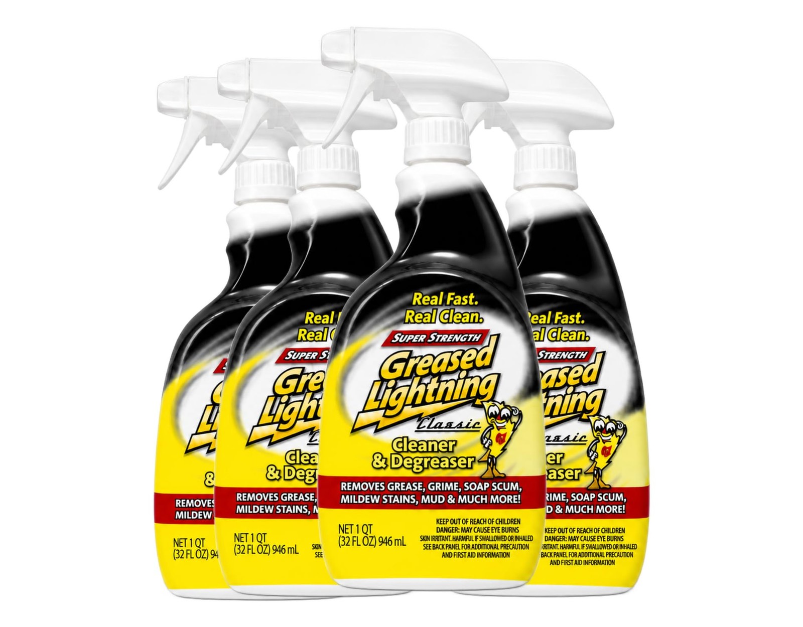 Super Strength Multi-Purpose Cleaner & Degreaser, 32 fl oz (4 Pack)