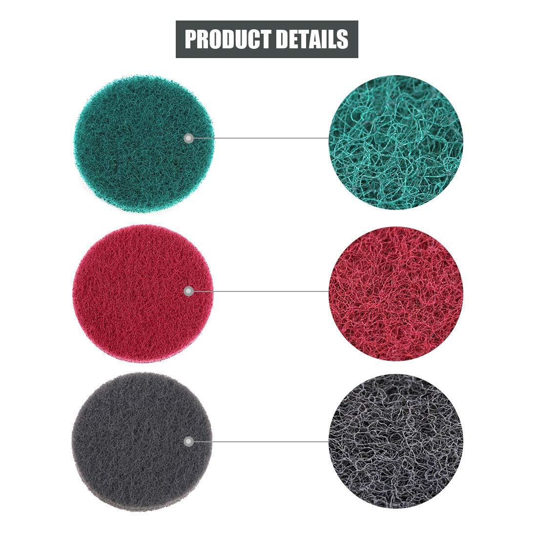 16pcs 5 Inch Drill Power Brush Tile Scrubber Scouring Pads Cleaning Kit With 5 I