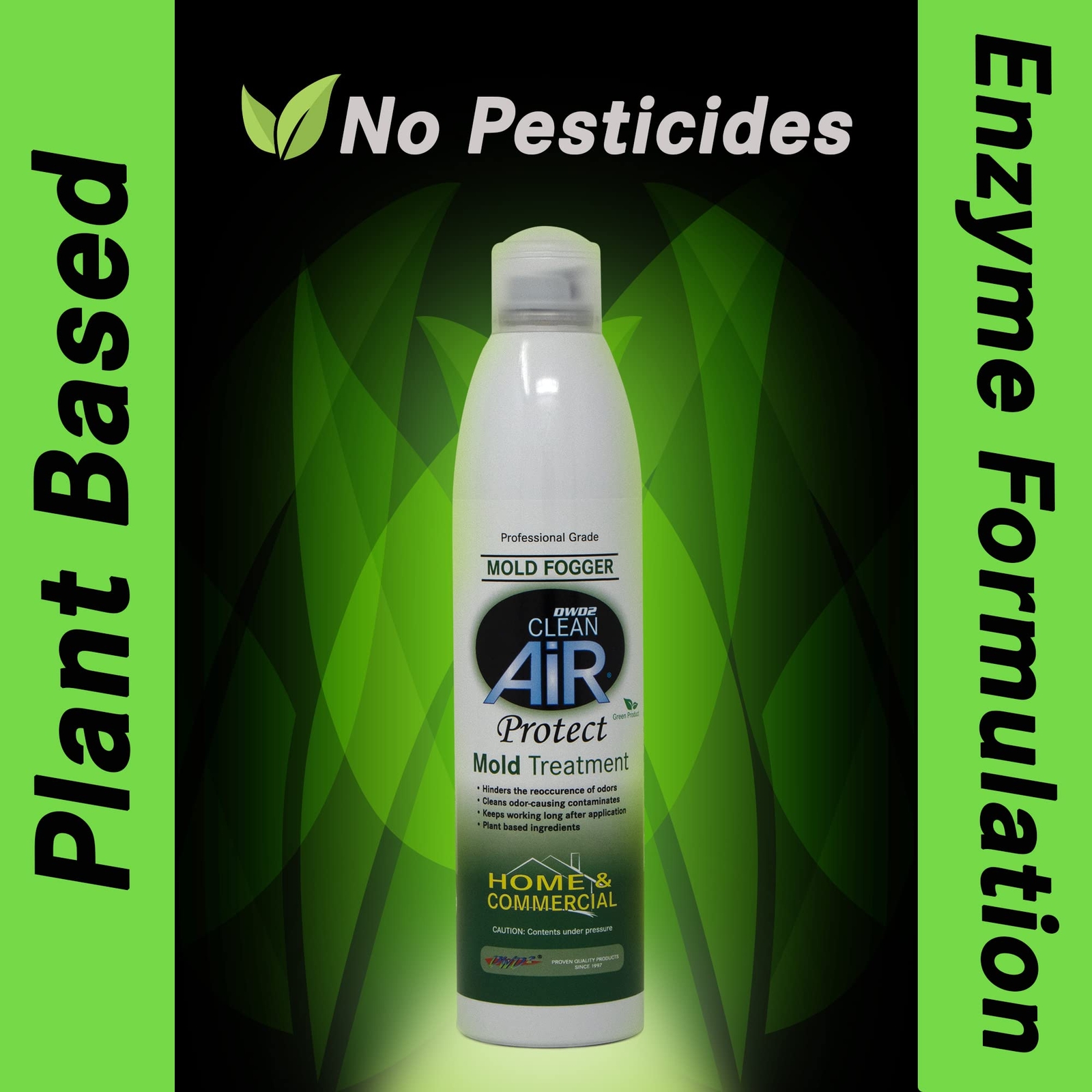 DWD2 Clean Air Protect Fogger 8oz Mold Odor Treatment Multi Surface Odor Elim…