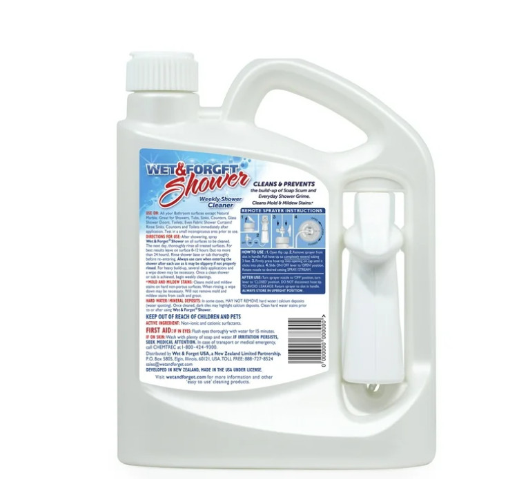 Wet & Forget Weekly Shower Cleaner, Vanilla Scent, 64 fl oz
