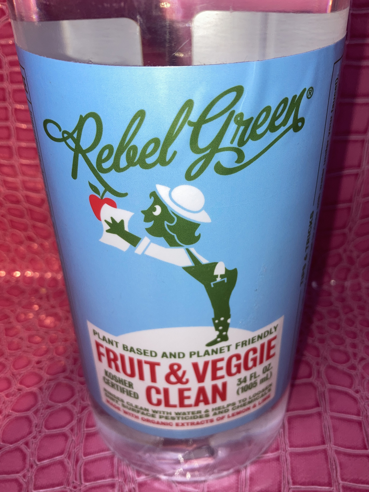 Rebel Green Fruit and Veggie, Cleaner 34 Fl Oz