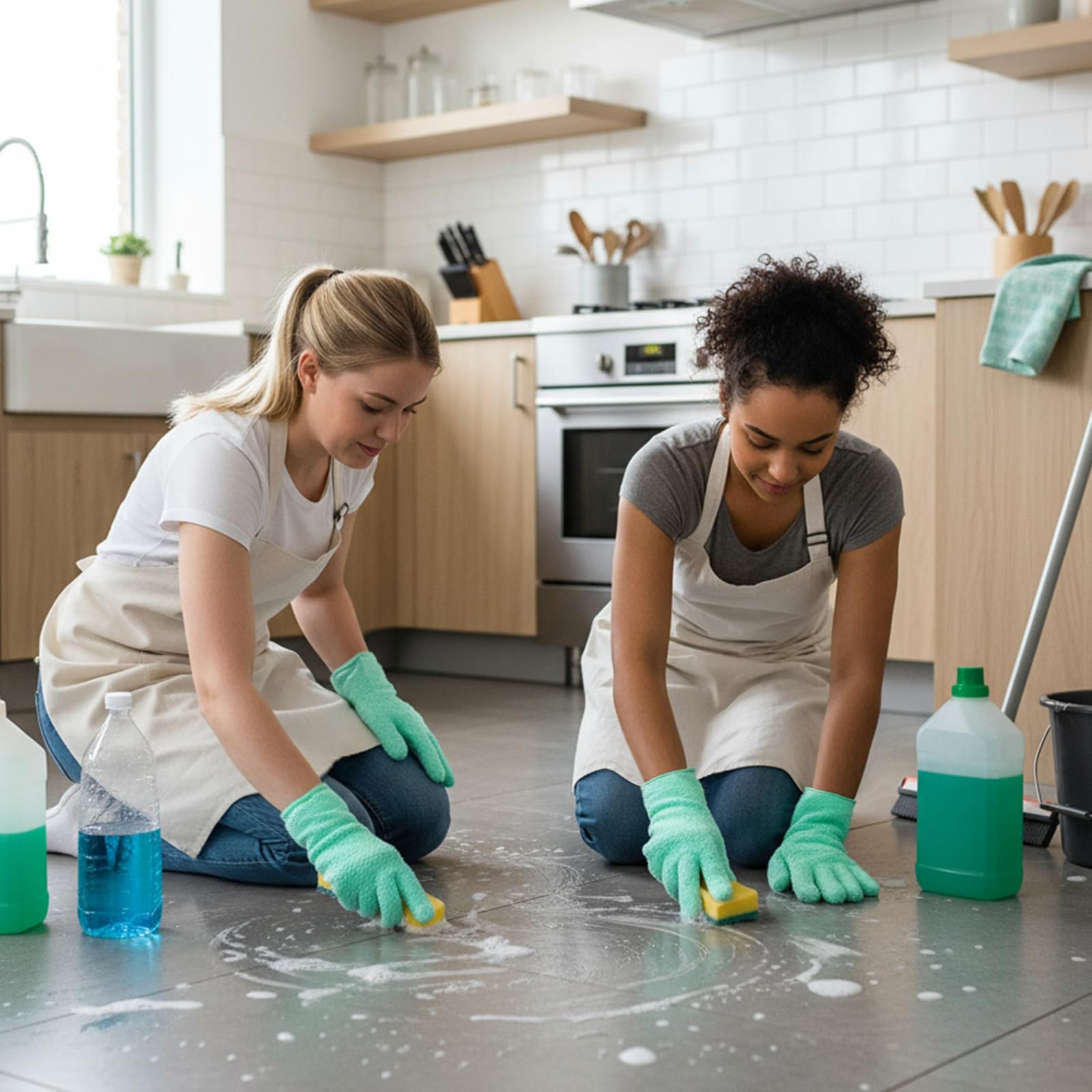 Ouligay Microfiber Gloves for Plant Dusting, Reusable Washable Small, Green