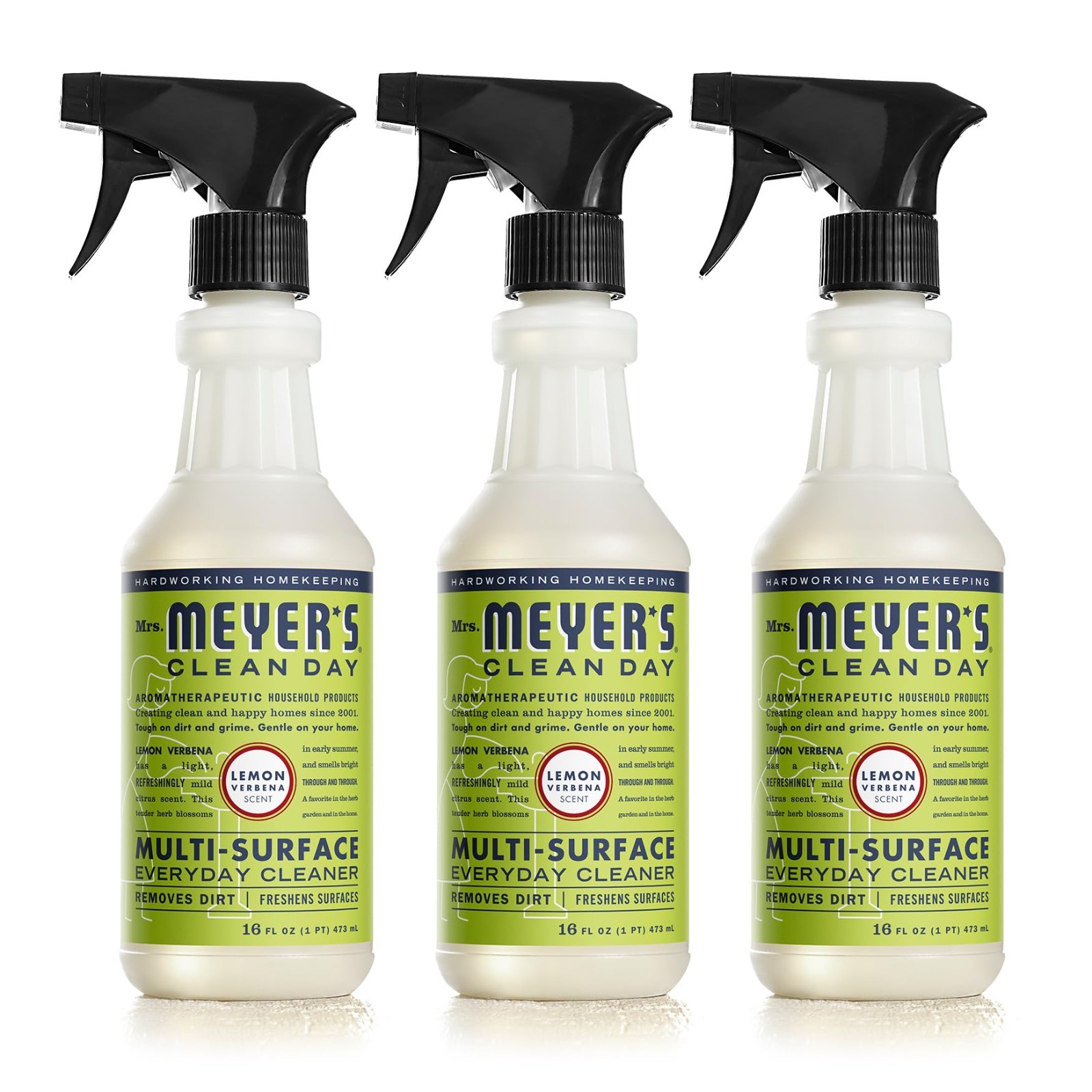 All-Purpose Cleaner Spray, Cruelty-Free, Lemon Verbena Scent, 16 oz – 3 Pack