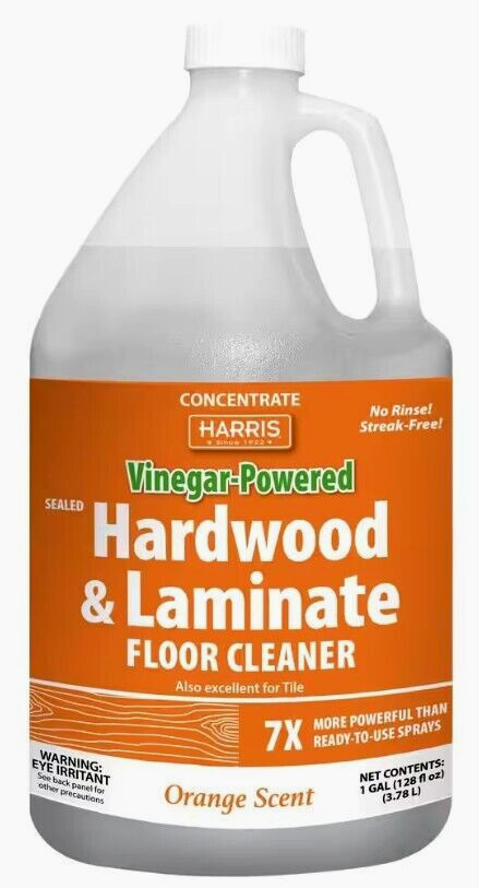 Harris Vinegar-Powered Sealed Hardwood, Laminate & Tile Floor Cleaner – 1 Gallon