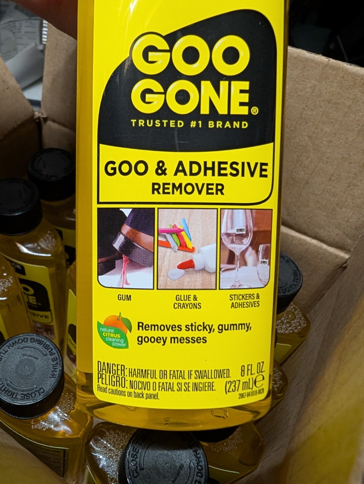 Goo Gone LOT of 12 Pack 8 oz Adhesive Glue Remover 2087 2087 070048771125