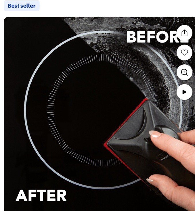 Weiman 10 oz. Cooktop Cleaner Kit with Scrubbing Pad and Razor Scraper