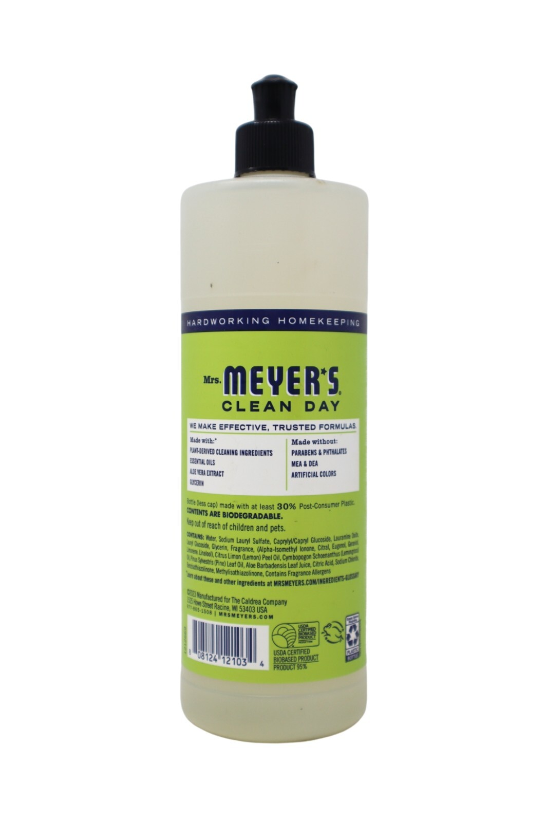3-Pack Mrs. Meyer’s Clean Day Liquid Dish Soap, Lemon Verbena, 16 FL OZ (472ml)