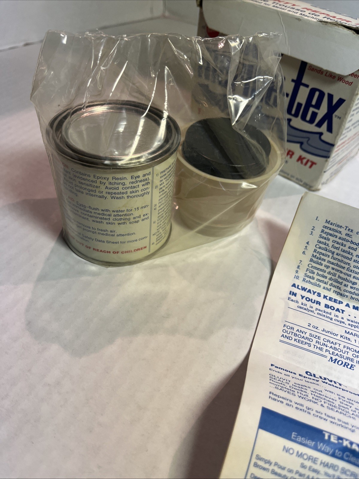 TRAVACO PRODUCTS- Marine-TEX 14 OZ KIT Gray