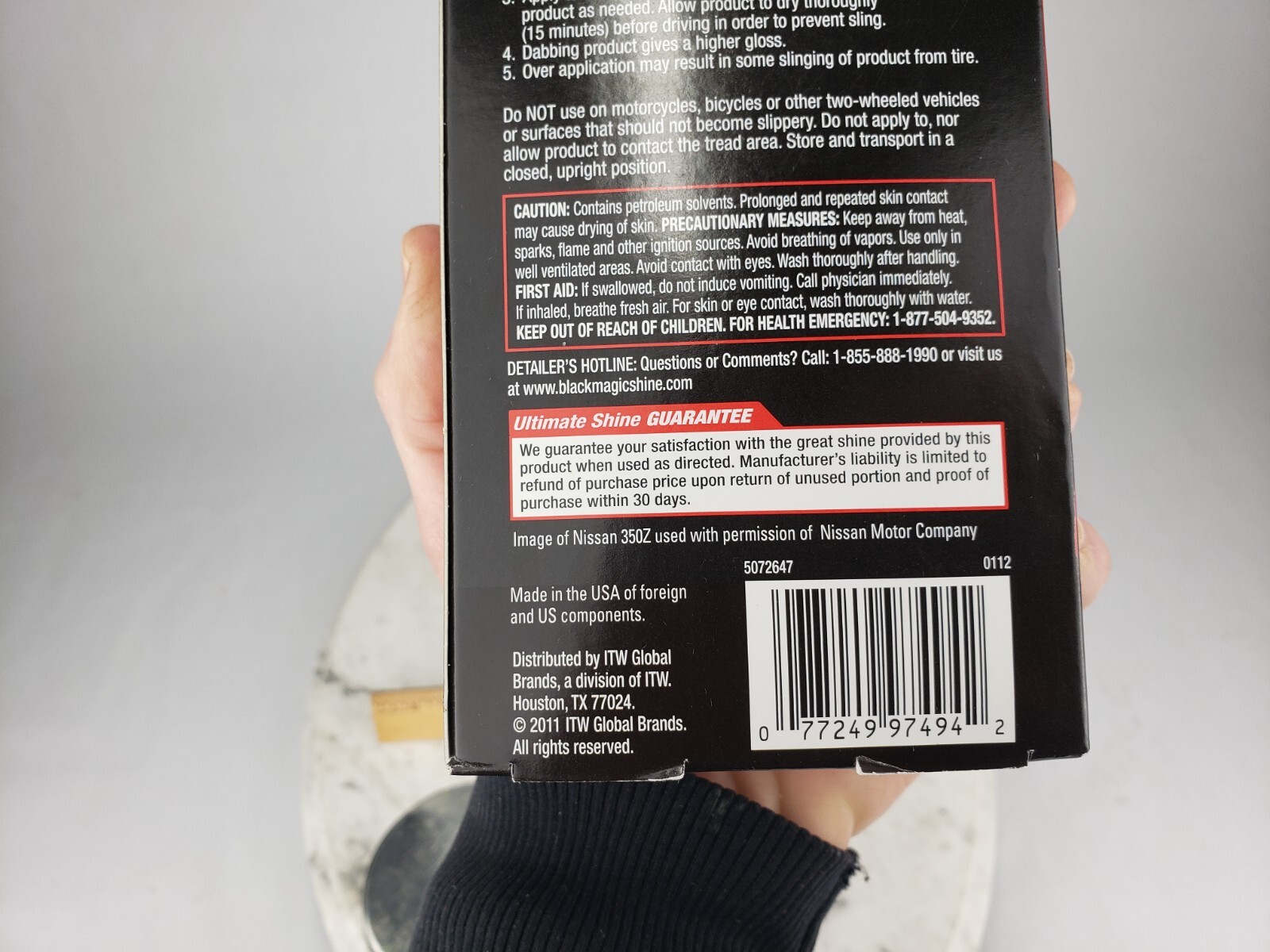 Black Magic Tire Wet Gel 16 Oz Advanced Silicone High Gloss Shine & Never-Dull