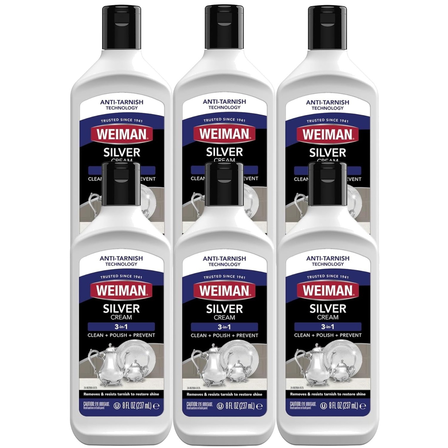 Silver Cream Cleaner 3-in-1 Pack of 6