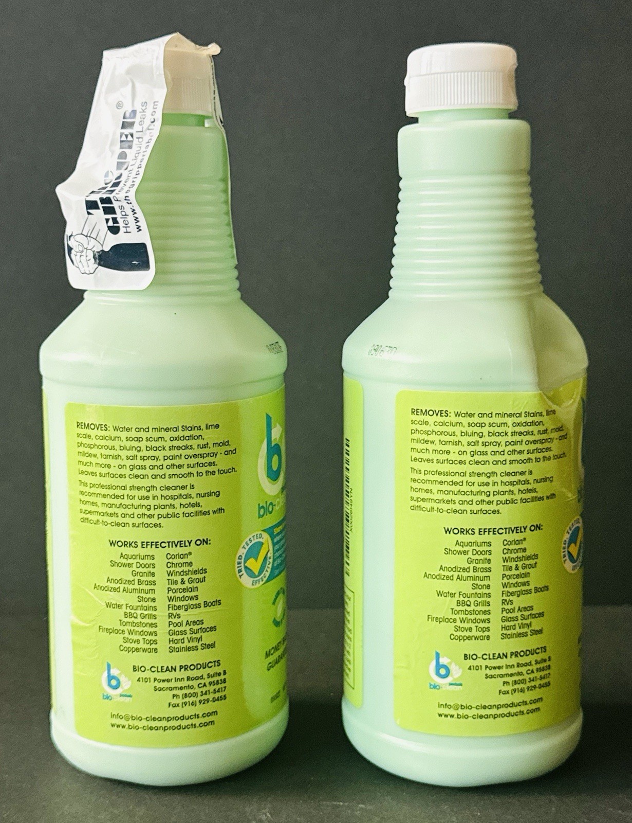 (2 Pack) Bio-Clean Products Hard Water Stain Remover 20.3 OZ
