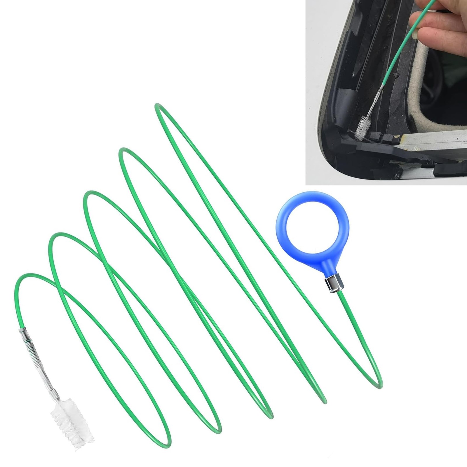 Auto Sunroof Drain Cleaning Tool Flexible Tube Cleaning Brush for Car Sunroof
