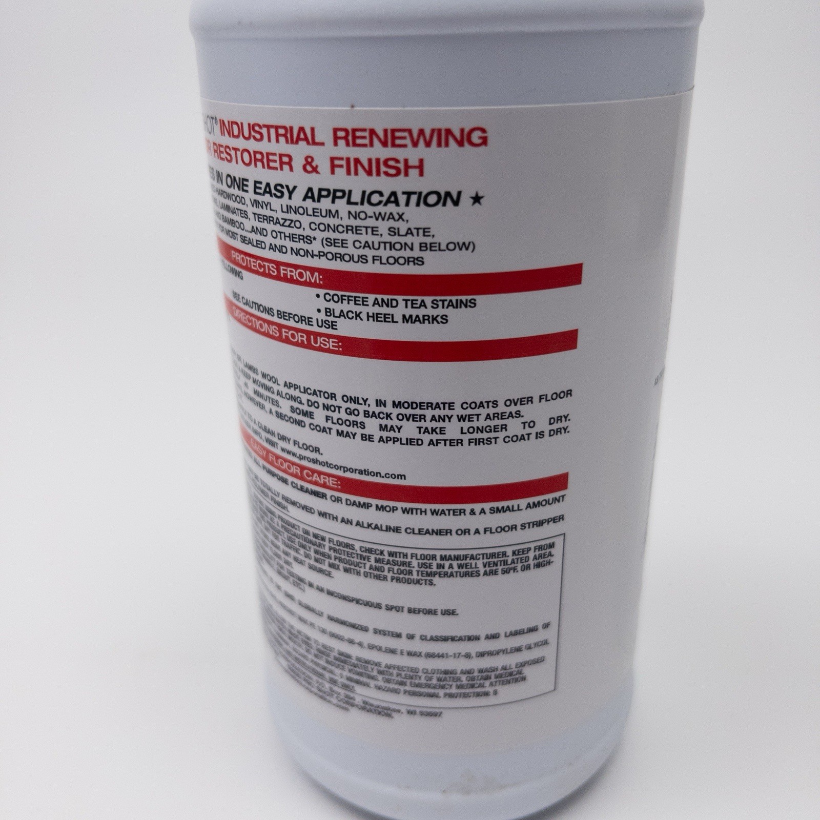 Pro Shot Industrial Re-Newing Floor Restorer And Finish (32 oz.)