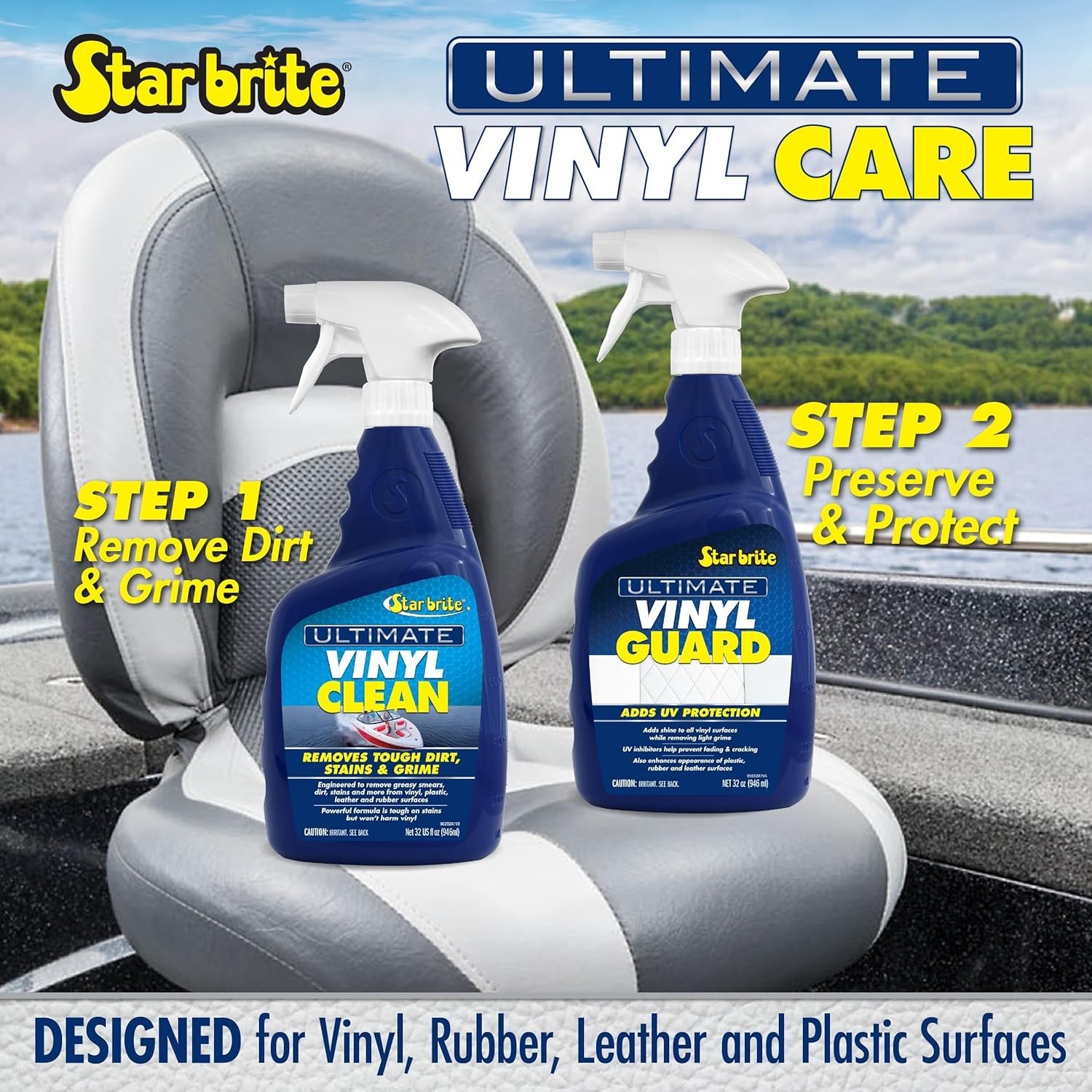 Ultimate Vinyl Clean Spray – Multi-Surface Cleaner 32 Oz for Upholstery & More