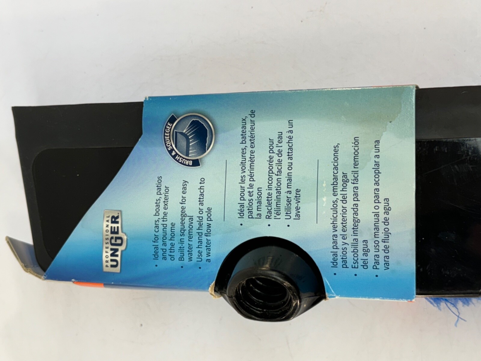 10″ Hydropower Soft Brush with Squeegee and Water-Fed Multi-Angle Wash Brush.