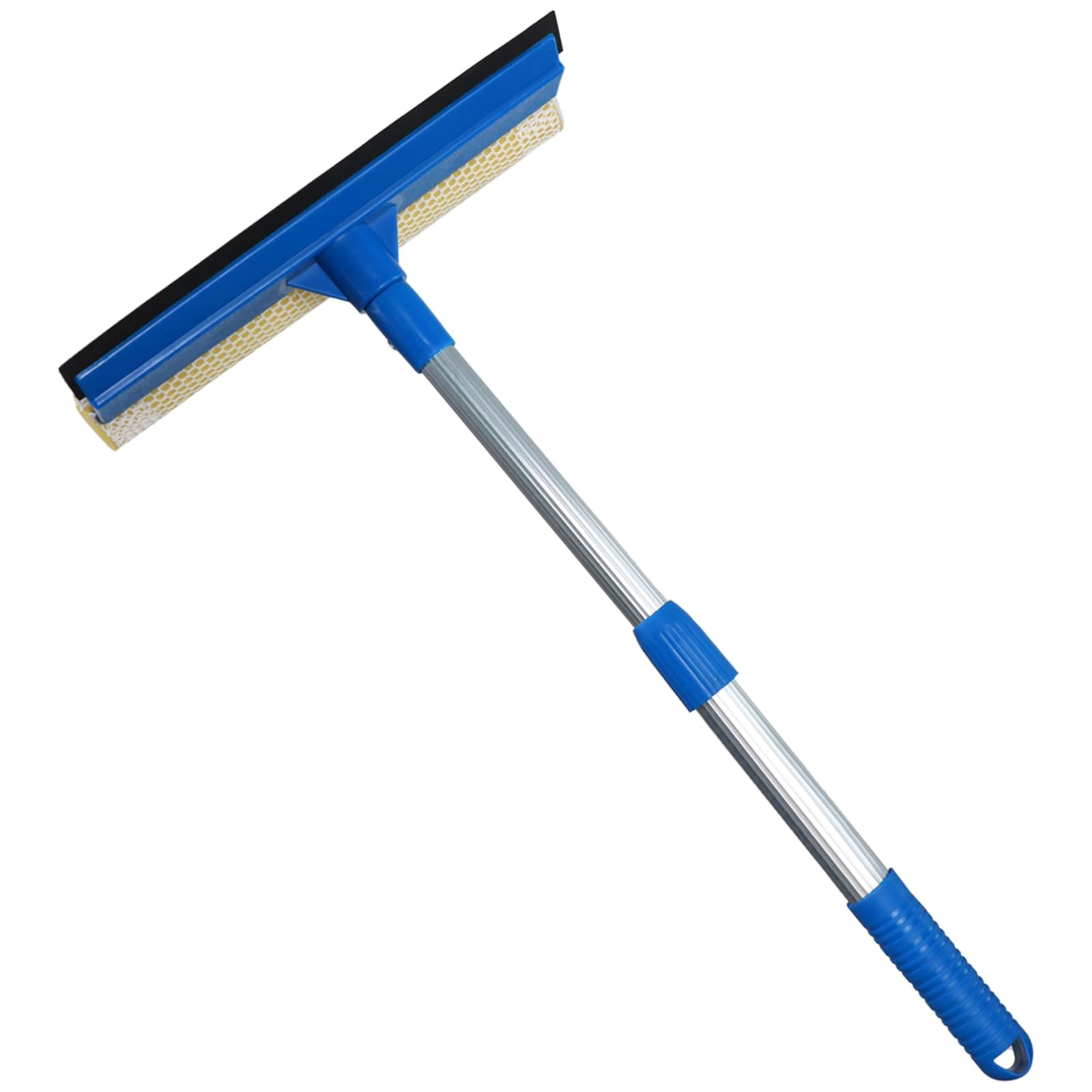 Window Squeegee Cleaner 2 in 1 Sponge Extendable Handle for Glass Shower Car