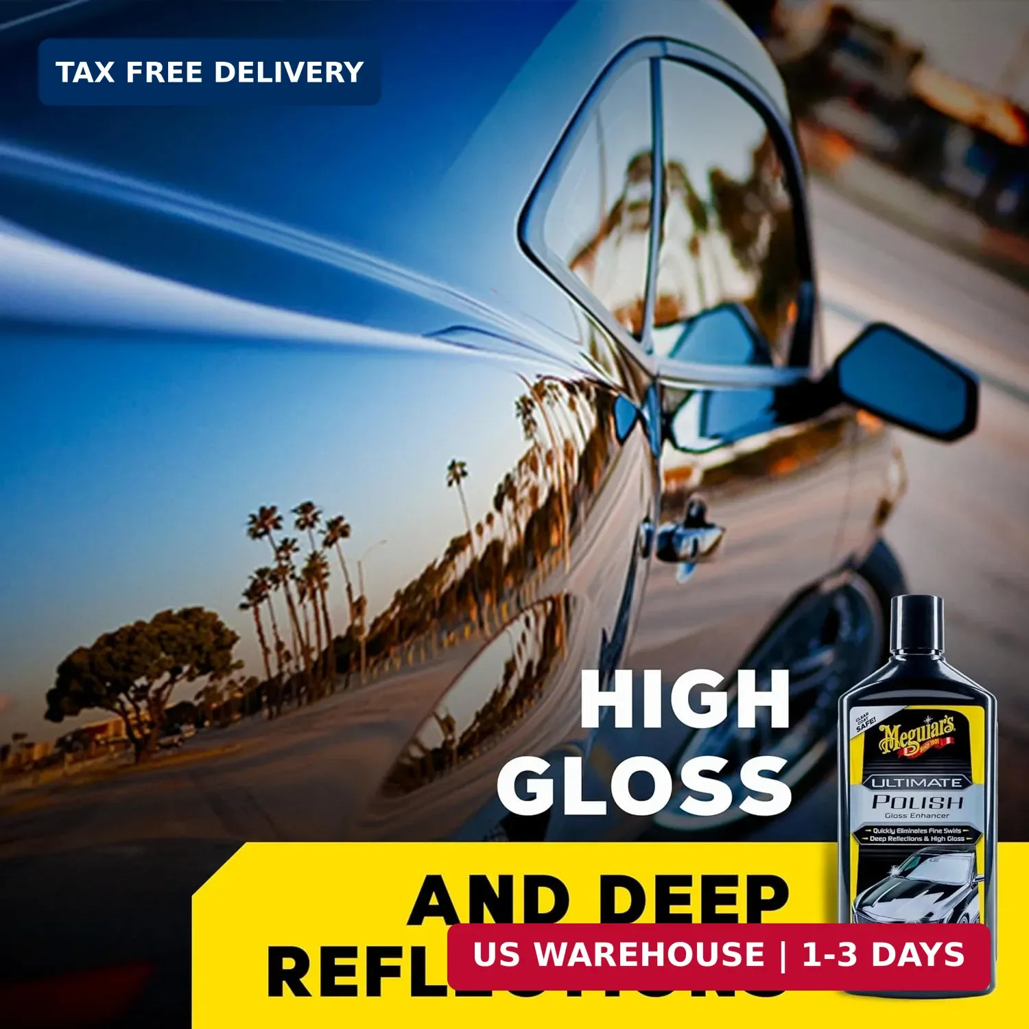Meguiar’s Ultimate Polish – High-Gloss Polish for a Show Car Shine – Permanently