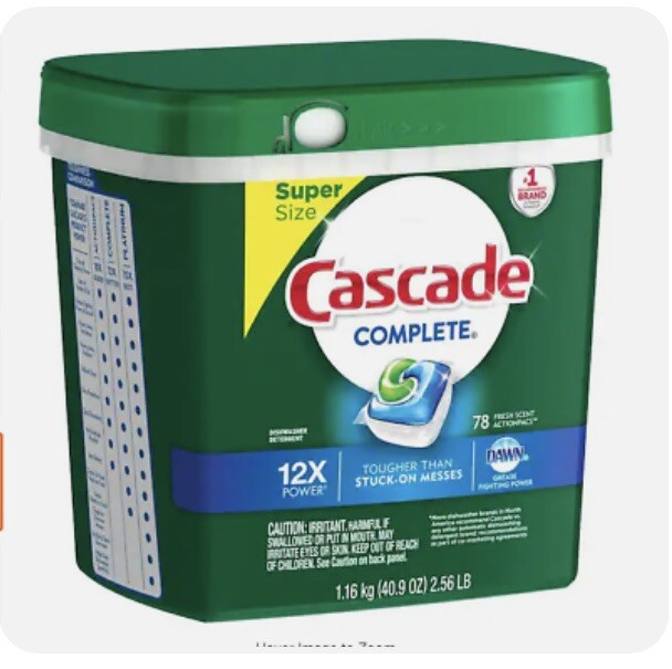 Complete Dishwasher Pods, Actionpacs Dishwasher Detergent, Fresh Scent, 78 Count