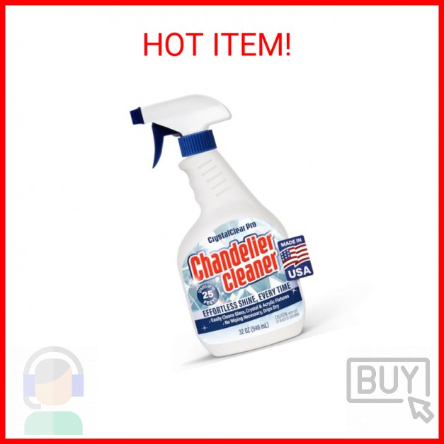 Chandelier Cleaner Drip Dry Spray – No Wipe Formula for Effortless, Streak-Free