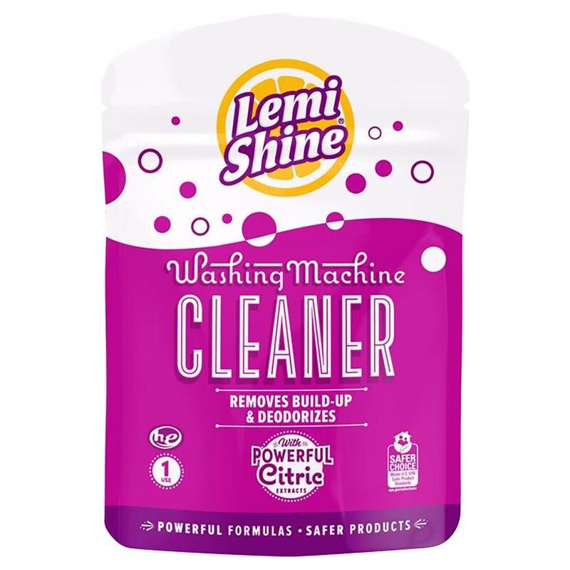 6 ~ Lemi Shine Lemon Scent Powder Washing Machine Cleaner 1.76oz Deodorizes 1 pk
