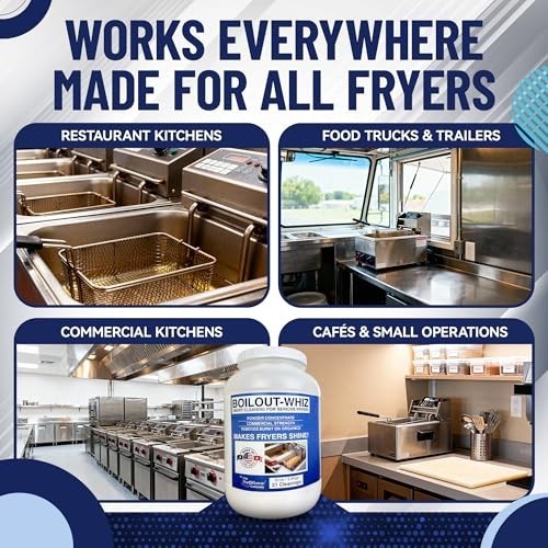 8LB Deep Fryer Cleaner Powder – Heavy-Duty Degreaser for Commercial Kitchens – O
