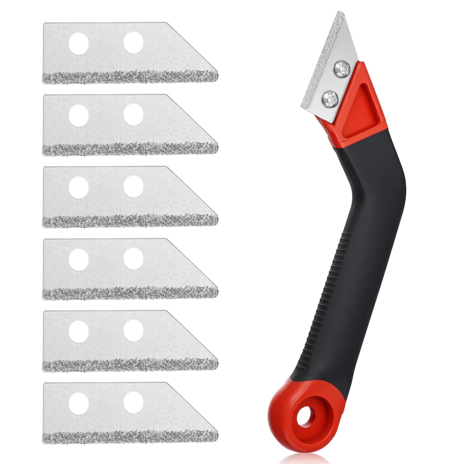 Grout Removal Tool with 5 Pcs Replacement Blades Hand Grout Scraping Rake for…