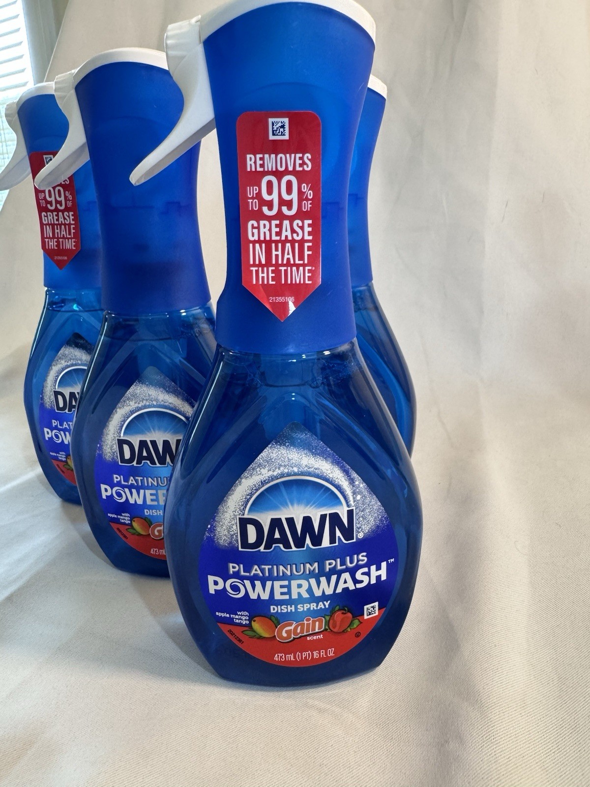 Dawn Platinum Powerwash Dish Spray, Dish Soap, Apple Mango Tango By Gain 16 OZ