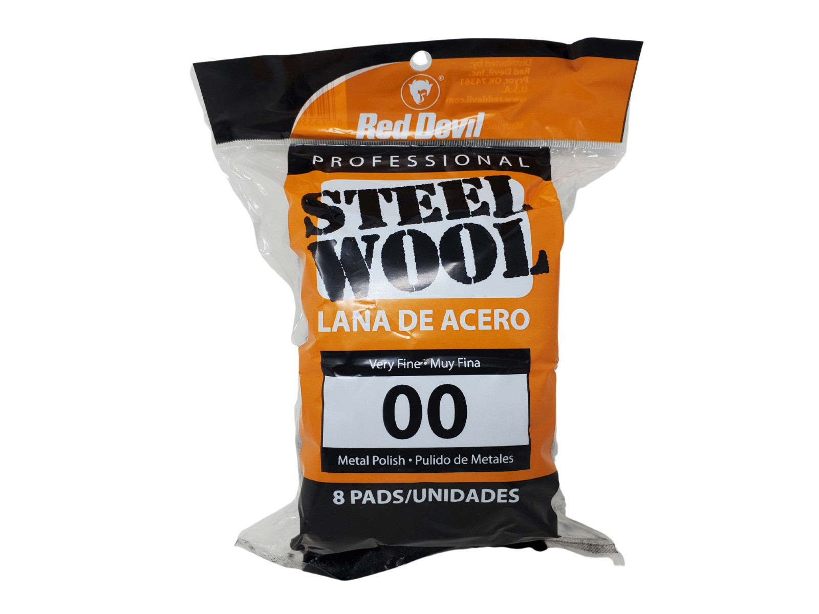 Red Devil – 00 Grade Steel Wool: Very Fine Pack of 8