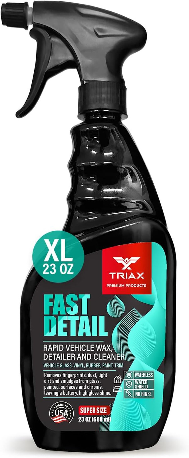 Fast Detail Rapid Car Wax and Cleaner, High Gloss Vehicle Detailer for Paint, Gl
