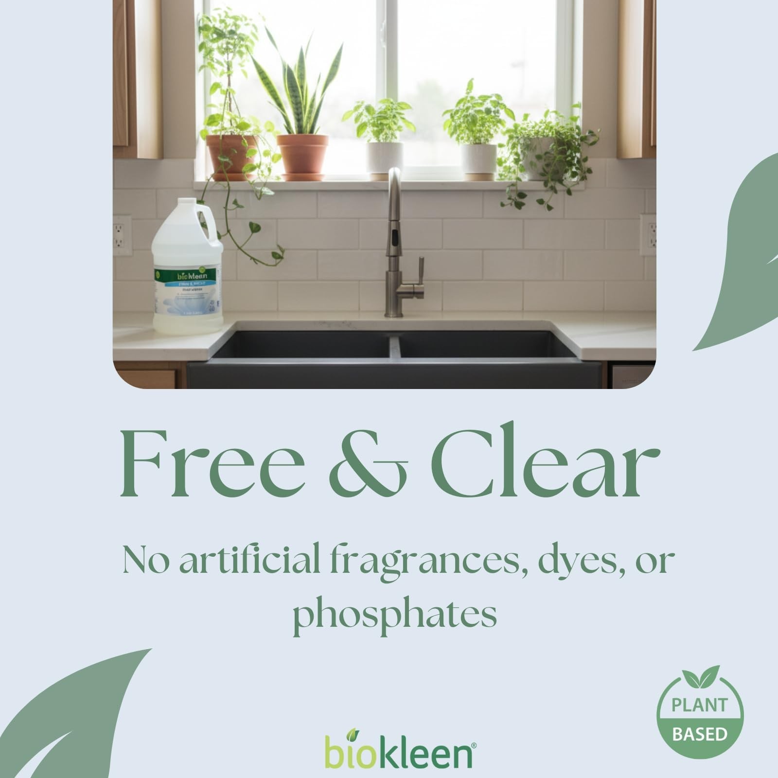 Eco-Friendly Dish Soap – Non-Toxic, Plant-Based, Unscented Dishwashing Liquid