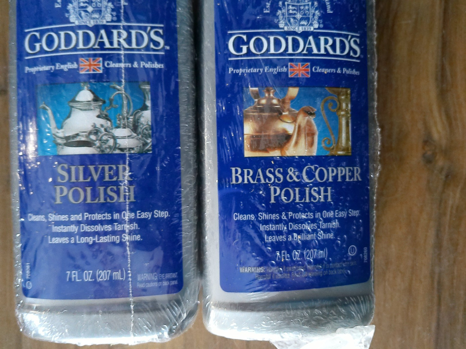 1 Each 7oz Goddard’s Brass & Copper Polish & Silver Polish Free US Shipping